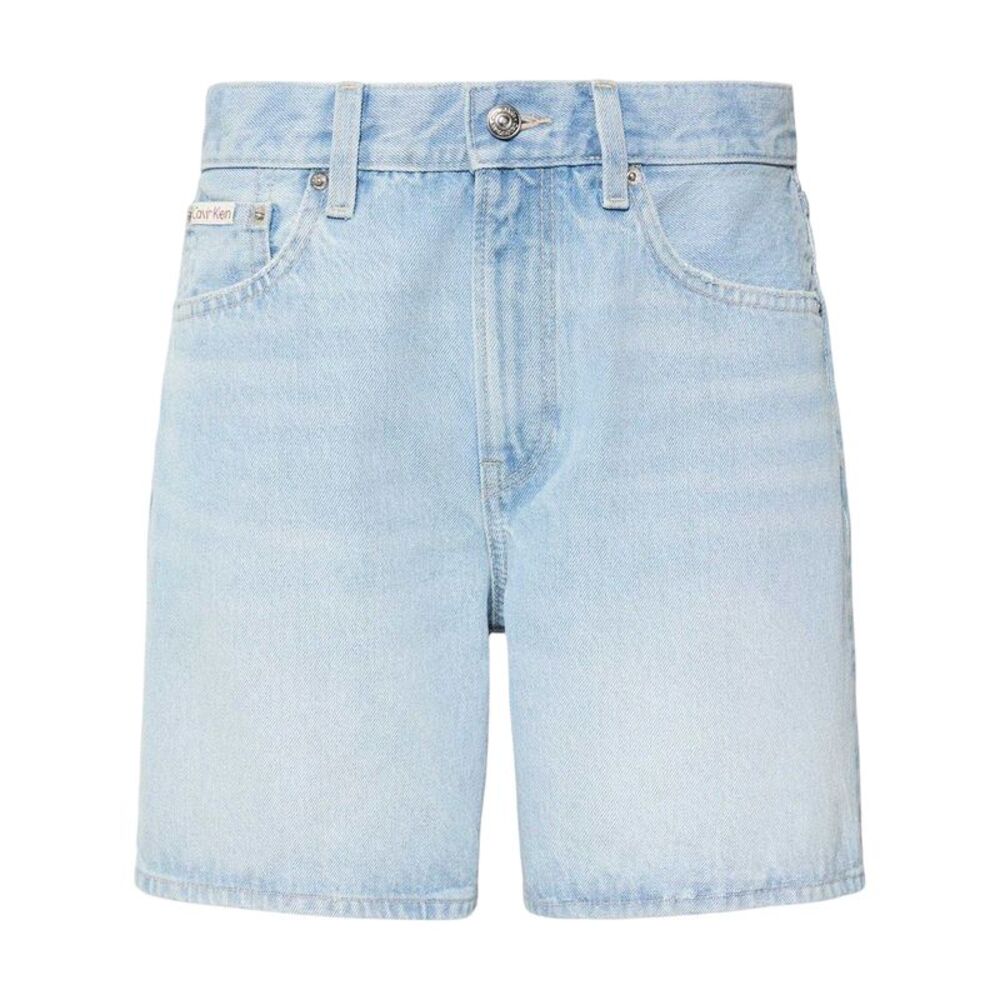 Calvin Klein Womens/Ladies 90s Denim Topstitched Shorts / Washed Blue
